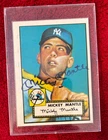 Mickey Mantle Autographed Baseball Card Signed March 24 1986