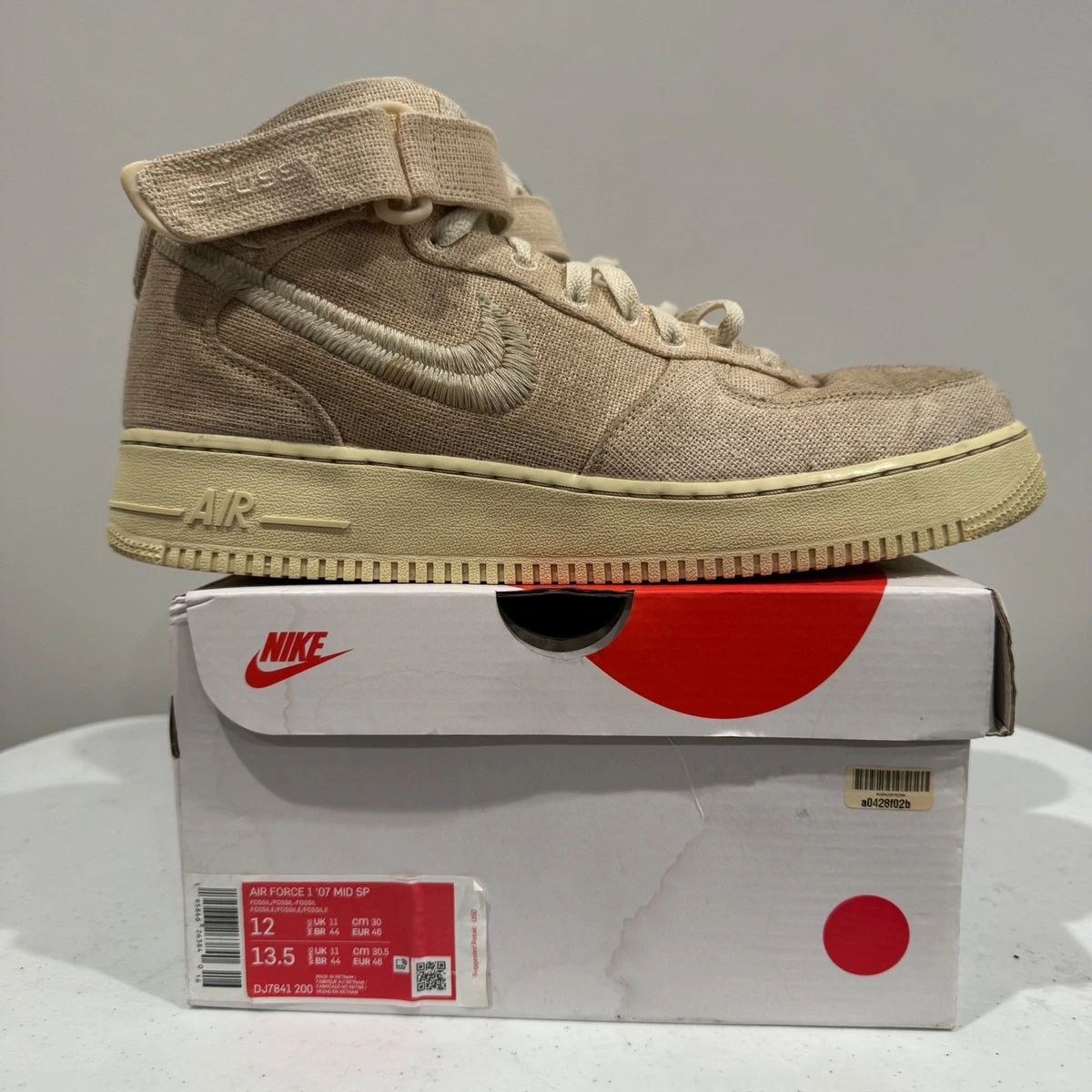 Las mejores ofertas en Nike Air Force 1 Mid x Stussy Beige | eBay