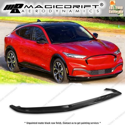 For 21-23 Ford Mustang Mach-E 3PC MDA Style Front Bumper Lip Spoiler Unpainted