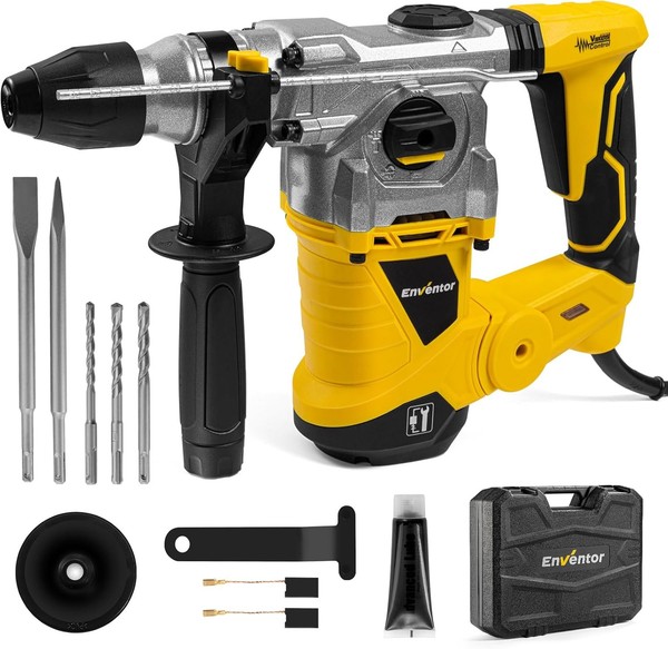 Sds-Plus Bohrhammer, 1500W Schlagbohrmaschine, 6Joule Abbruchhammer Mit-image