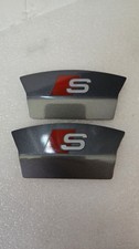Audi Rear Brake Metal Decorative Caliper Cover Plate Silver Grey Audi Rear Brake Metal Decorative Caliper Cover Plate Silver Grey