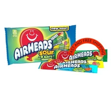 SOUR Candy Bars, Sour Watermelon Punch, Blue Blast, Lemon Berry Squeeze, 9 Bar M