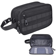 Hygiene Bag for Men YKK Zippers Waterproof Tactical Toiletry with Compartments