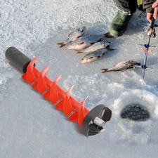 Ice Drill Auger, Nylon Ice Fishing Auger Replacement Part, Ice Fishing Auger Red