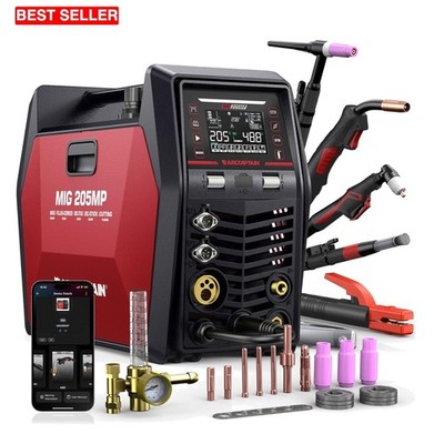 Versatile 9-in-1 MIG Welder with APP Control & Dual Voltage for Professionals
