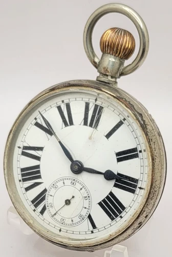 Antique Goliath Doxa pocket watch works 65mm case