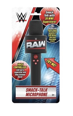 eKids WWE RAW Smack-Talk Mikrofon Spielzeug inkl. 75+ Sätze [21,9L x 6,8W cm]