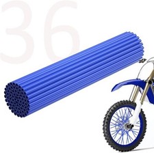 36Pcs Dirt Bike Spoke Covers Wheel Spoke Wraps Wheel Rim Spoke Skins Blue