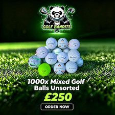 1000x Golf Balls - Full Mix - Unsorted - Straight From Course - Fully Cleaned