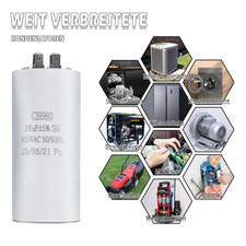Condensatore 16.0Uf / 450V Con Cavo - Per Motori Elettrici E Lavatrici - Foto 6