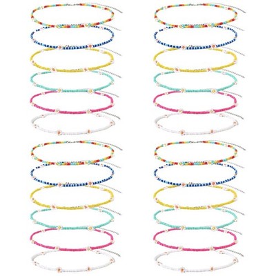  4 PCS Edle Kette Damen Bohemian Style Halskette Ästhetische Halsketten