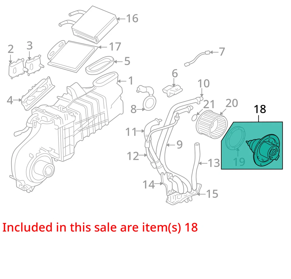 Lincoln Aviator 2005 calentador ventilador de aire acondicionado motor fabricante de equipos originales 69 k millas - LKQ410055829 Foto 4 de 4