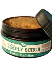 SIMPLY SCRUB Facial Exfoliator  Help Fight Pre-Mature Aging & Wrinkles Naturally