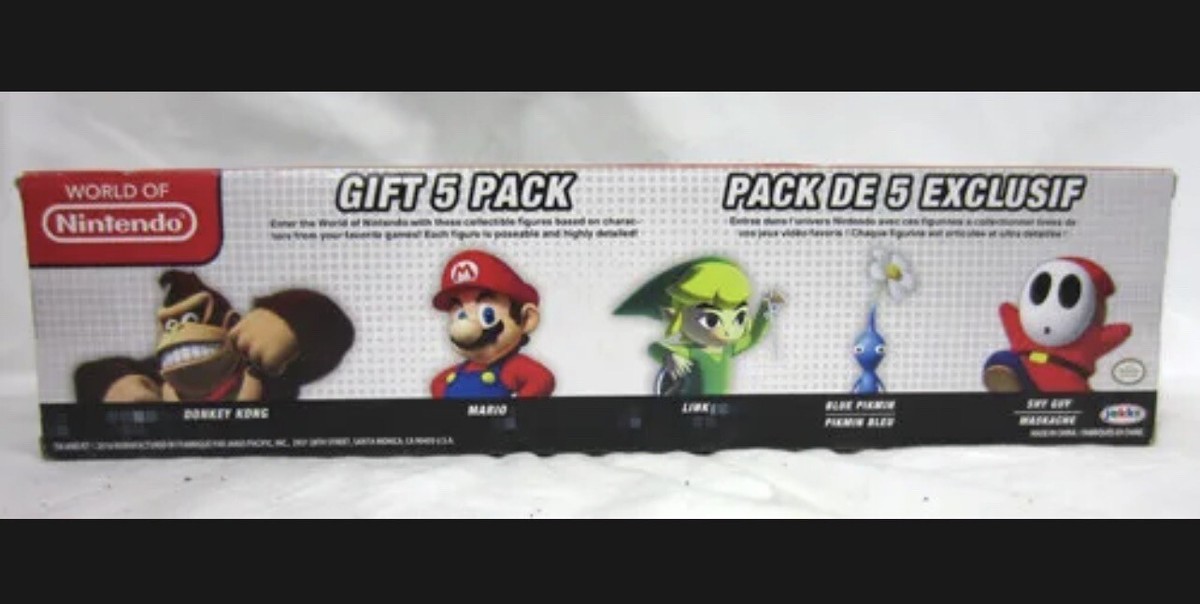 Blue Pikmin, Mario, Link, Donkey Kong & Shy Guy 2.5-Inch Mini