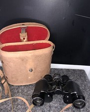 Vintage binoculars with case
