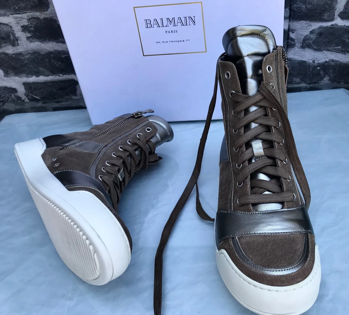 Balmain suede deals sneakers