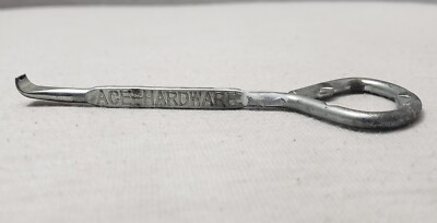 #ad #ad Vintage Ace Hardware Paint Can Opener Bottle Opener Worker Tool Silver 4.5quot; Long $7.99