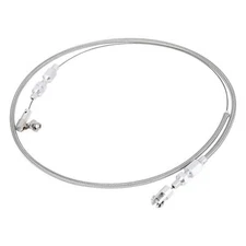 36" Universal Braided Throttle Gas Cable Kit Swap Fuel Line Kit Stainless Steel