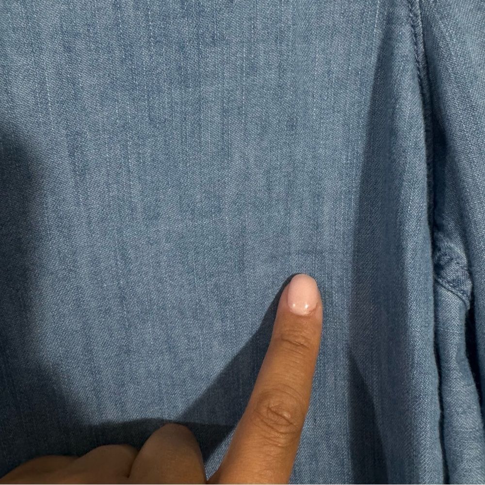 Talbots Drawstring Pull On Cuffed Pants Chambray … - image 6