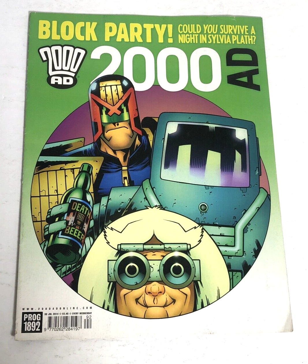 2000 AD PROG #1892 July 2014 Block Party! UK Rebellion Comic Book