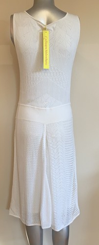 Catherine Malandrino Women's White Crochet Sleeveless Dress Size XL $395 NWT - Picture 2 of 5