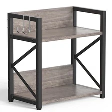 Spice-Rack-Organizer-Shelf for Kitchen Counter 2 Tiers Coffee Bar Station Org...