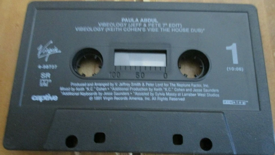 Paula Abdul, Vibeology, Cassette Single, 1991, Virgin - Image 3 of 3