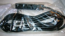 3 Outlet Power Strip With 15 Foot Cord New Grounded 3 Prong Black
