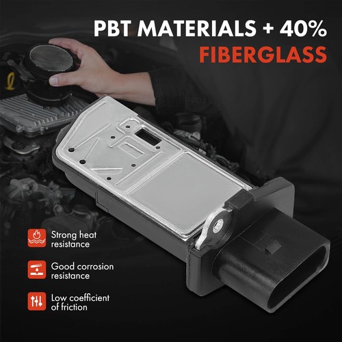 Mass Air Flow Sensor for Volkswagen Jetta Passat Tiguan Beetle GTI Audi A3 Q3 - Picture 3 of 8