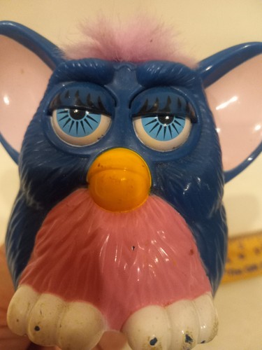 Vintage 1998 Furby McDonalds Toy Blue and Pink - Picture 2 of 7