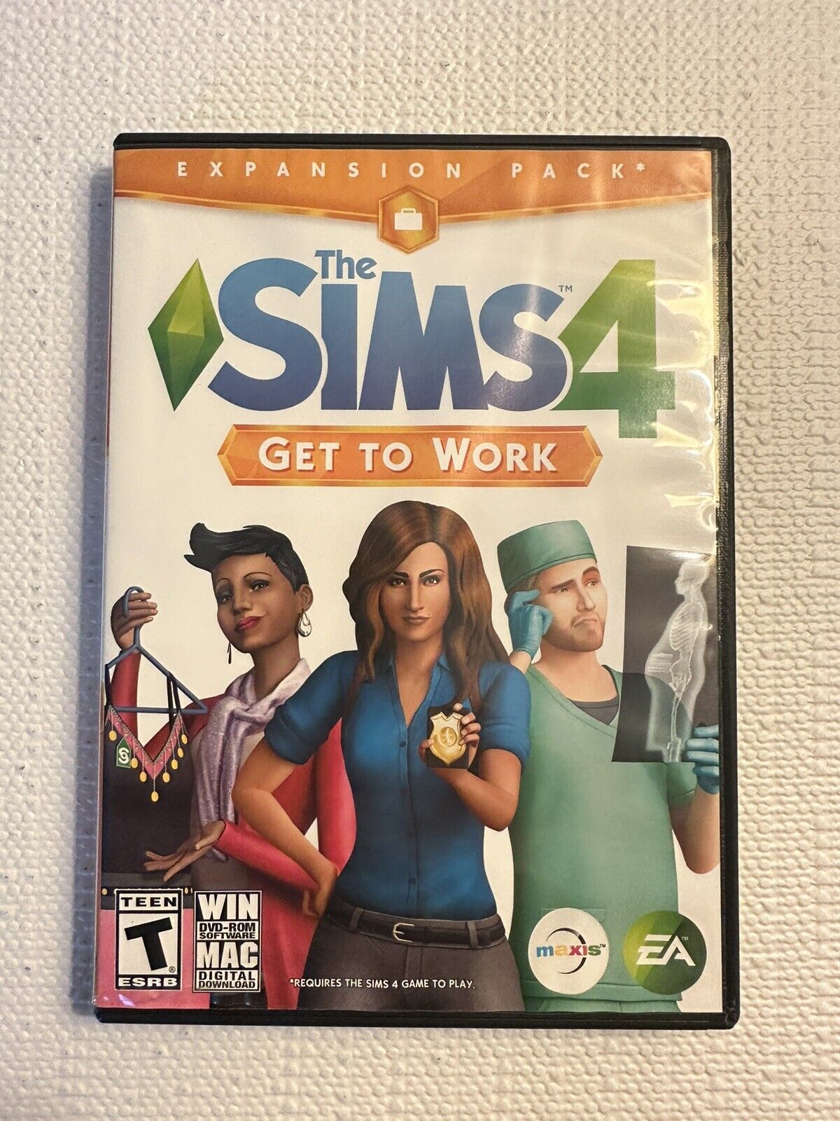 The Sims 4 and Sims 4 Get to Work Expansion PC CD-ROM Game Free Postage