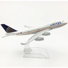 Airplane Model - 1/400 Scale United Airlines Boeing 747 (BBAP16UAB747)