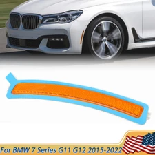 Amber Left Front Bumper Side Marker Reflector For BMW 7 Series G11 G12 740i 750i