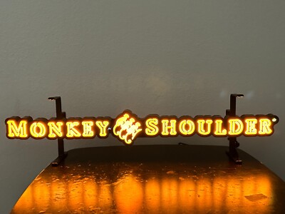 MONKEY SHOULDER WHISKY LED SIGN BAR SIGN MAN CAVE GARAGE DECOR LIGHT WHISKEY NEW