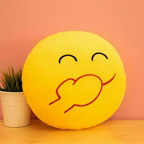 Kindergeschenk Emoji Soft Cushion Kissen Smiley Emoticon Plüschtier 33cm - Bild 22 von 42