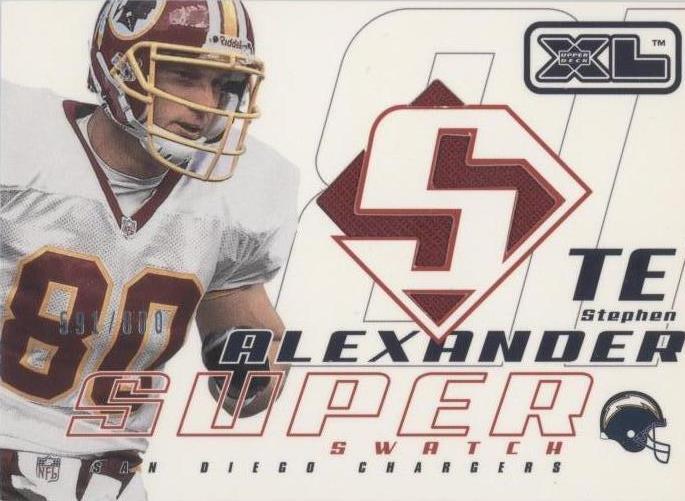 2002 Upper Deck XL Stephen Alexander #SSSA - 1 of 2