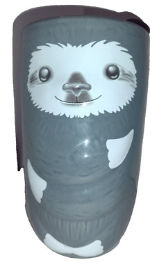 Grey Slo Mo Sloth Ceramic 24 Fl Oz Coffee Travel Mug 