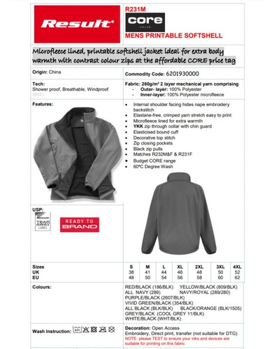 Chaqueta de lana forrada con cremallera para hombre Softshell transpirable impermeable a prueba de viento S-4XL - Imagen 2 de 29