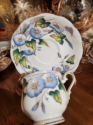 Royal Albert Bone China Cup And Saucer Morning Glory England - Picture 2 of 8