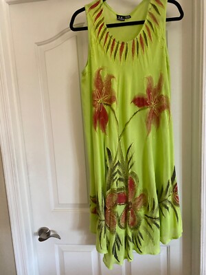 lime green sleeveless dress AUSTYN DRESS