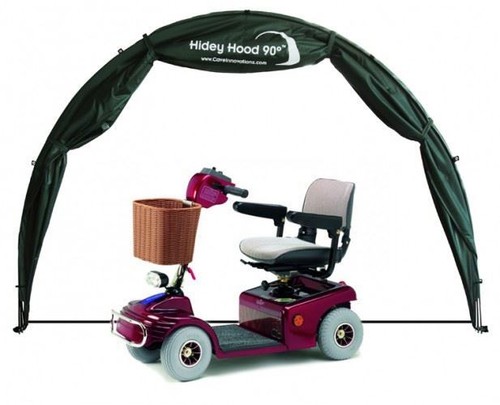 Hidey-Hood-Scooter-amp-Wheelchair-Outdoor-Storage-Rain-Protection-Cover-Garage