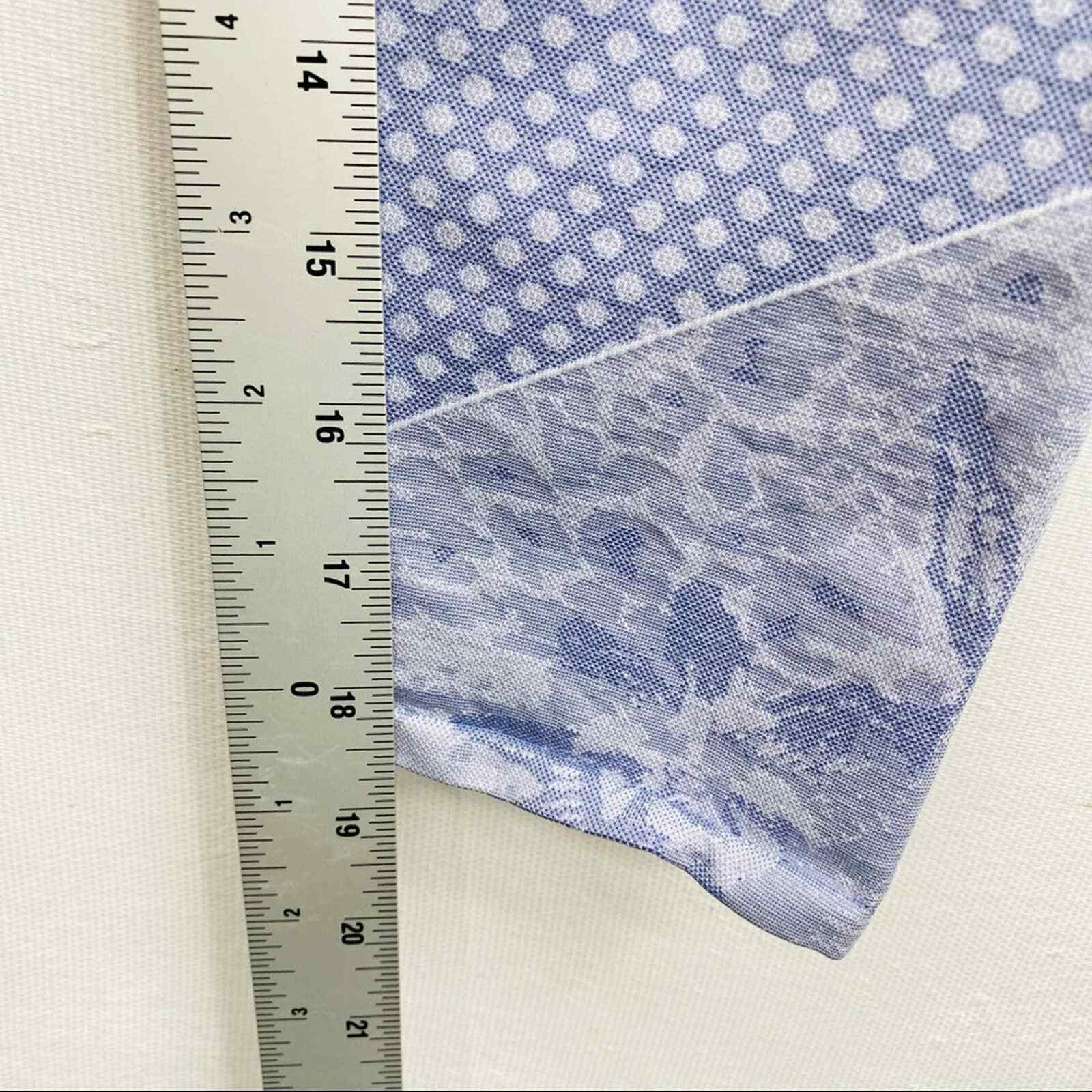 Fabletics Purple Blue Lavender Patterned Crop Leg… - image 7