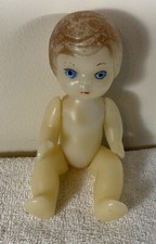 Vintage Baby Boy Doll Hard Plastic Jointed Arms, Legs head