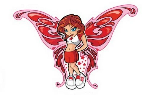 HSE FAIRIES STICKER - RARE NEW BUTTERFLY FAIRY Decal - PRINT IMAGE PHOTO -G10