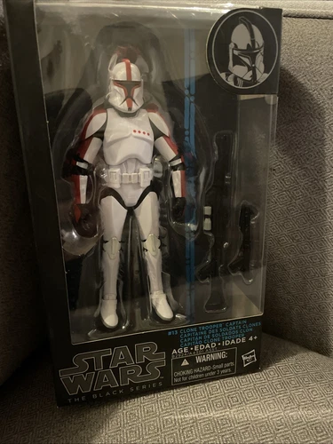 Star Wars Clone Trooper Captain #13 Black Series  6" 2014 MIB