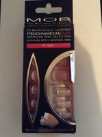 Mob Women's French Manicure Pink Comfort Flex Artificial Nail Hands Beauty Mob Women's French Manicure Pink Comfort Flex Artificial Nail Hands Beauty