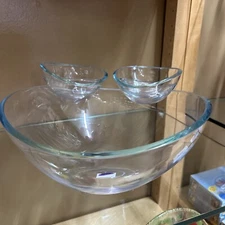 New 3 Piece Chip And Dip Set BPA FREE Acrylic.  See description for details 