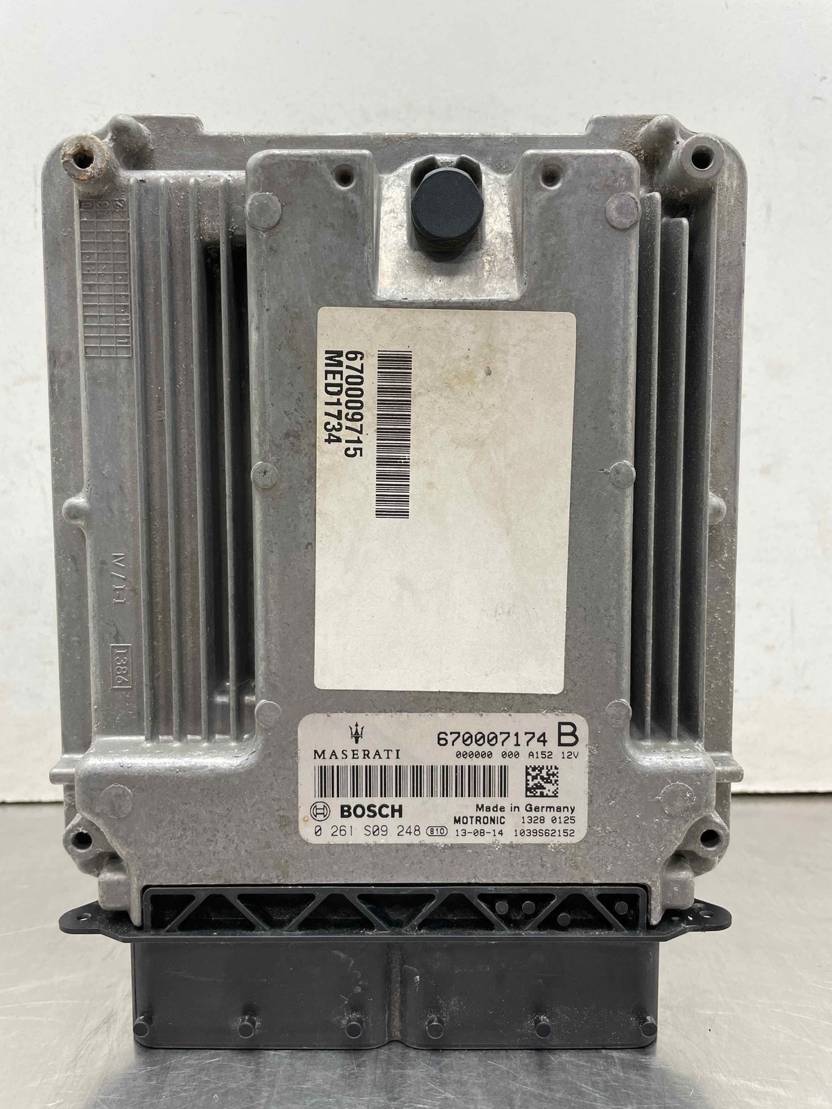 2014 Maserati Quattroporte Electronic Control Module 3.0L ECU ECM OEM 670007174b