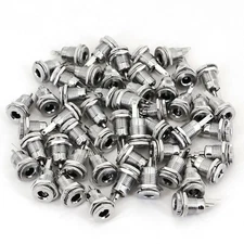50Pcs Metal 5.5 x 2.1mm DC Power Female Jack Panel Mount Socket Connector