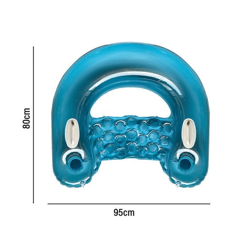 Inflatable Water Float Chair Lounger Adults Comfortable for Beach Pool Party - Picture 15 of 17